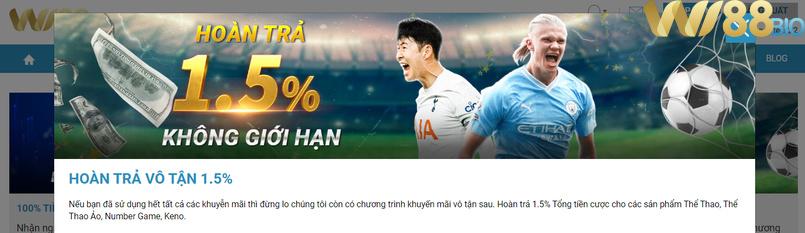 Sự kiện hoàn trả tiền nạp